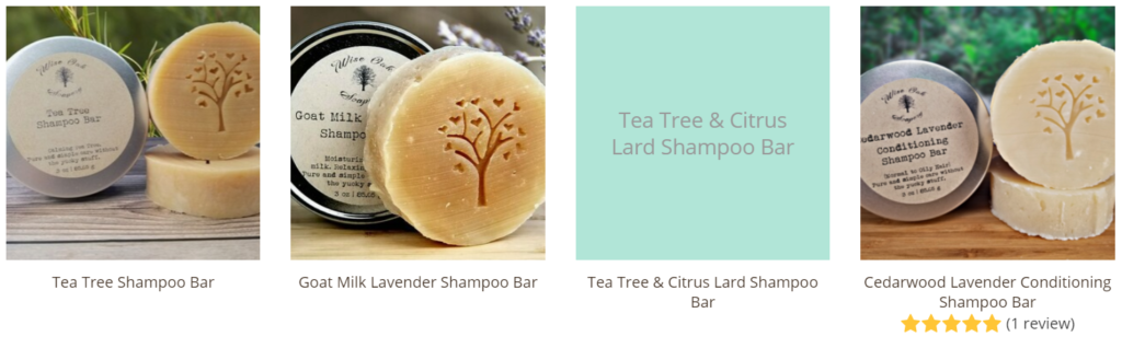 Shop our selection of all-natural handmade shampoo bars that are made without toxic ingredients such as those above.